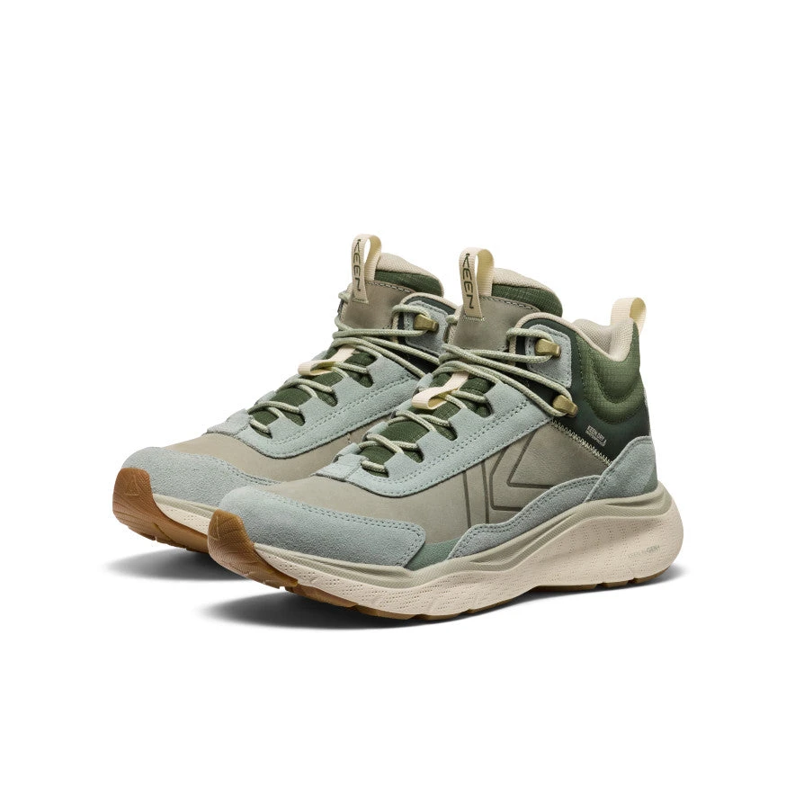 Keen Women's Leiki Waterproof Leather Hiking Boot | Iceberg Green/Bronze Green 2 Keen Women's Leiki Waterproof Leather Hiking Boot | Iceberg Green/Bronze Green - Image 2