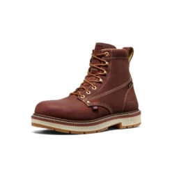 Keen Men's Liberty 6" Waterproof 90° Heel Boot (Soft Toe) | Bombay Brown/Gum -Keen 8069e9ae2fd50a0f3f21df21932f205770db8b0d
