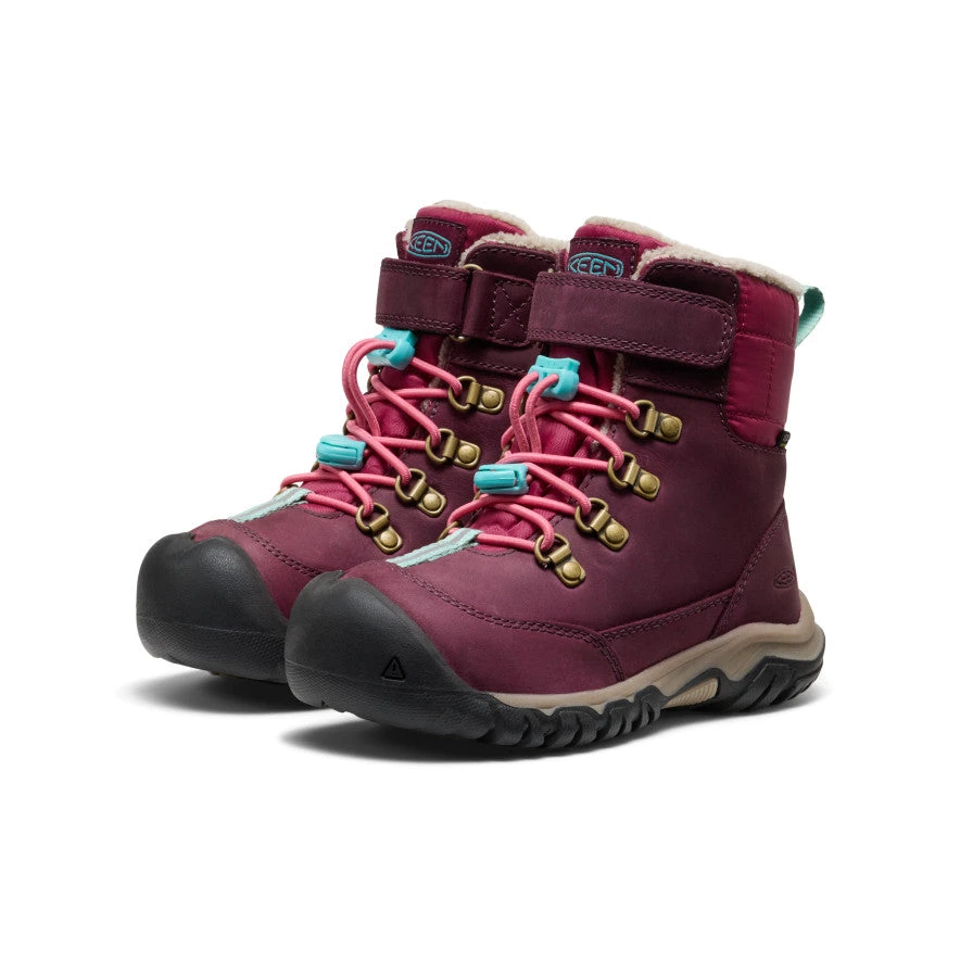 Keen Little Kids' Kanibou Waterproof Winter Boot | Fig/Pink Lemonade 2 Keen Little Kids' Kanibou Waterproof Winter Boot | Fig/Pink Lemonade - Image 2