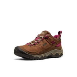 Keen Women's Targhee IV Waterproof Hiking Shoe | Bison/Beaujolais -Keen 826364a1e4d0db0827308be13214618ce55ab834