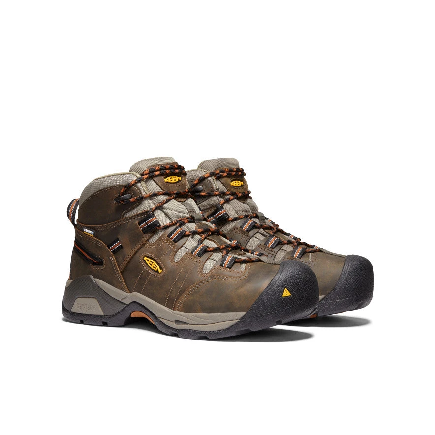 Keen Men's Detroit XT Waterproof Boot (Soft Toe) | Black Olive/Leather Brown 2 Keen Men's Detroit XT Waterproof Boot (Soft Toe) | Black Olive/Leather Brown - Image 2