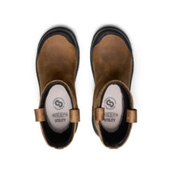 Keen Women's Evanston Pull-On Waterproof Boot (Carbon Toe) | Bison/Black -Keen 84f5b3cd33c9ede91217787bb8b59f86c5216cb7