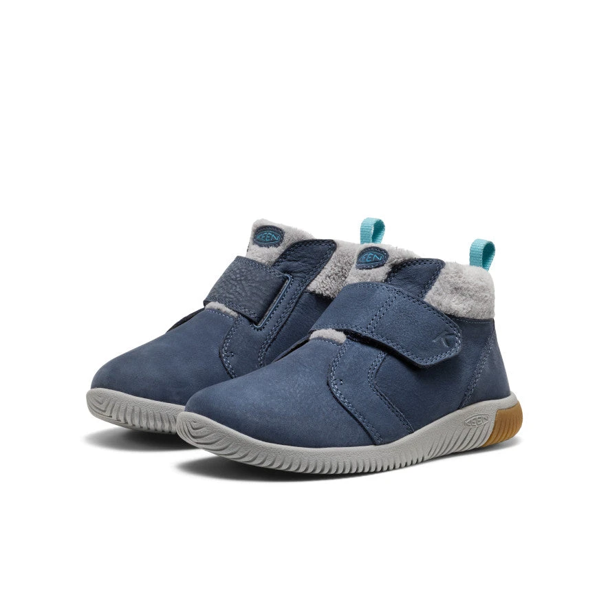 Keen Big Kids' KNX Middie | Vintage Indigo/Alloy 2 Keen Big Kids' KNX Middie | Vintage Indigo/Alloy - Image 2