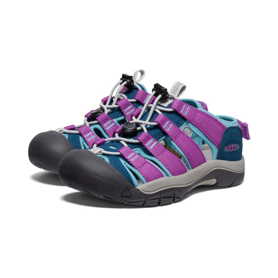 Keen Big Kids' Newport Boundless Sandal | Legion Blue/Willowherb 2 Keen Big Kids' Newport Boundless Sandal | Legion Blue/Willowherb - Image 2