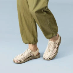 Keen Men's UNEEK Sneaker | White Cap/Cornstalk -Keen 884x884 1 24 update m uneek white pdp 1