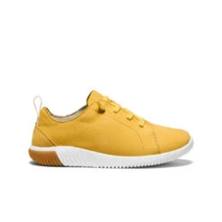 Keen Big Kids' KNX Leather Sneaker | Daffodil/Star White