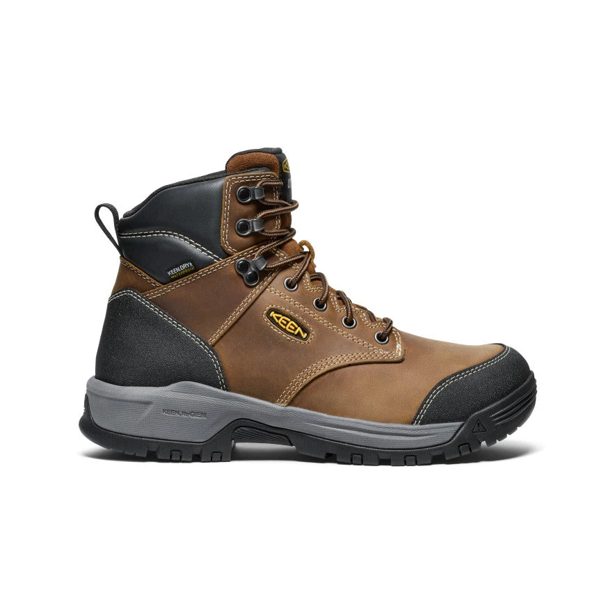 Keen Men's Evanston 6" Waterproof Boot (Soft Toe) | Bison/Black 1 Keen Men's Evanston 6" Waterproof Boot (Soft Toe) | Bison/Black