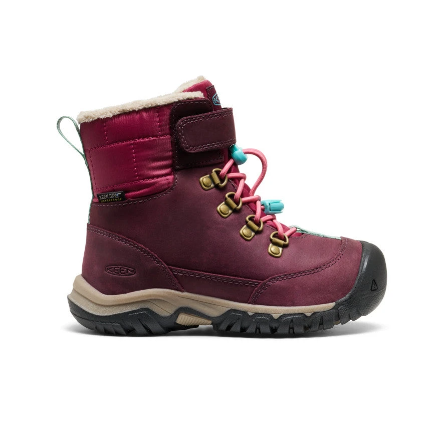 Keen Little Kids' Kanibou Waterproof Winter Boot | Fig/Pink Lemonade 1 Keen Little Kids' Kanibou Waterproof Winter Boot | Fig/Pink Lemonade