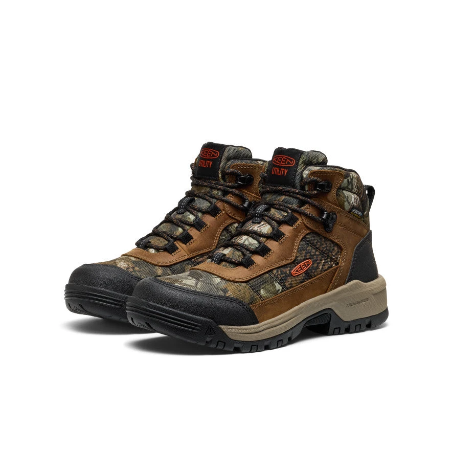 Keen Women's Skokie Waterproof Work Boot (Soft Toe) | Camo/Black 2 Keen Women's Skokie Waterproof Work Boot (Soft Toe) | Camo/Black - Image 2