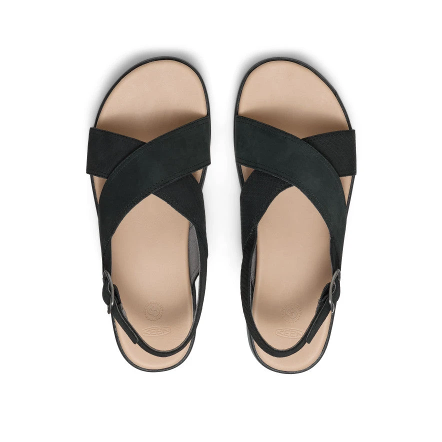 Keen Women's Elle Luxe Cross Strap Sandal | Black/Black 4 Keen Women's Elle Luxe Cross Strap Sandal | Black/Black - Image 4