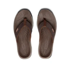 Keen Men's Kona Leather Flip-Flop | Java/Dark Earth -Keen 96182612081fba9ad29f1b855290df762ea288bb