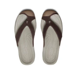 Keen Men's Waimea Leather Flip-Flop | Java/Plaza Taupe -Keen 997a37041674fd155949b9ba502bf2c0a6c9f6fd