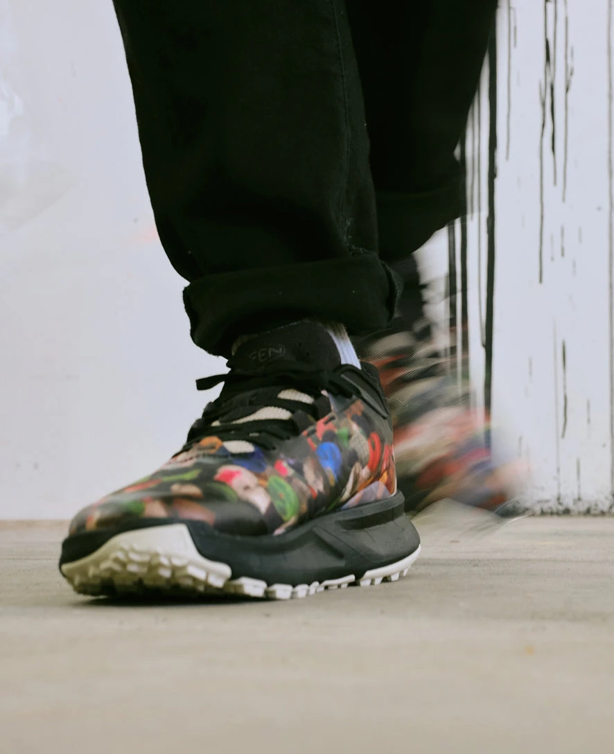 Keen Men's 450 Dirt Hiking Shoe X Ultra Heavy & Palm Graphics | Multi/Black 8 Keen Men's 450 Dirt Hiking Shoe X Ultra Heavy & Palm Graphics | Multi/Black - Image 8