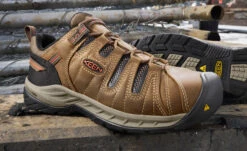 Keen Men's Flint II (Steel Toe) | Gargoyle/Paloma -Keen KEEN UTILITY FLINT II SHITAKE RUST M 1023268 Top Image