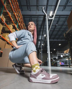 Keen Women's Overton Work Shoe (Carbon Toe) | Toadstool/Star White -Keen KPD 2130 FW24 EnhancedPDP Overton 1029861 Image Left v2 5dc68903 7c8a 4076 b6a6 9525aad8cf24