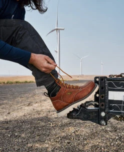 Keen Men's Cincinnati 6" Waterproof 90° Heel Boot (Soft Toe) | Tuscan Red/Sandshell -Keen KPD 234 Cincinnati90 1028284 Right Image