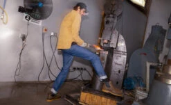 Keen Men's San Jose Chelsea 90° Heel Boot (Aluminum Toe) | Cascade Brown/Gum -Keen KPD 3694 PDP SanJose90PullOn 1030647 Image Top