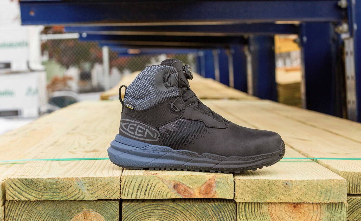 Keen Men's Snapline RF Waterproof Boot (Carbon Toe) | Vintage Indigo/Black 7 Keen Men's Snapline RF Waterproof Boot (Carbon Toe) | Vintage Indigo/Black - Image 7