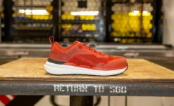 Keen Men's Speedworks Work Sneaker (Carbon Toe) | Red Ochre/Black -Keen KPD 3697 PDP Speedworks 1030755 1 Image Top