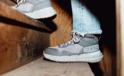 Keen Women's Synchro Waterproof Work Boot (Carbon Toe) | Steel Grey/Gum 15 Keen Women's Synchro Waterproof Work Boot (Carbon Toe) | Steel Grey/Gum -Keen KPD 3698 PDP Synchro 1030316 1 Image Top