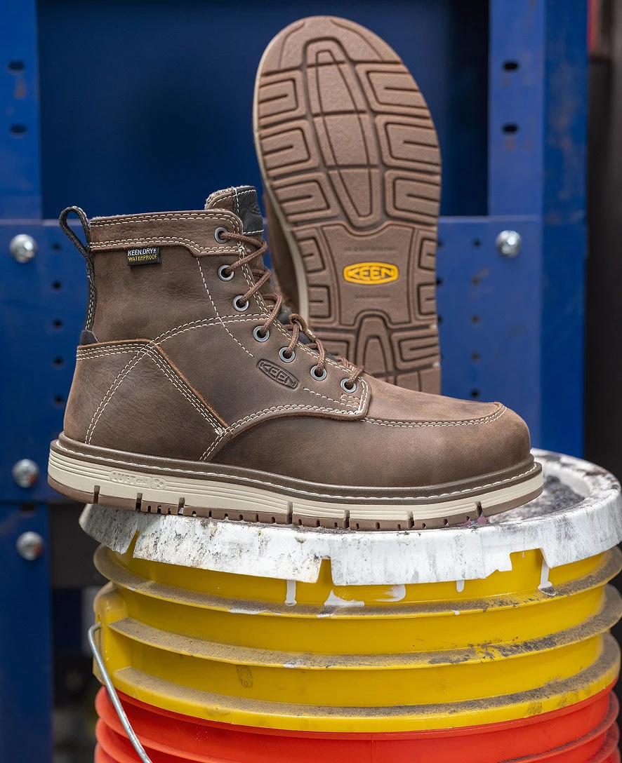 Keen Women's San Jose 6" Waterproof Boot (Aluminum Toe) | Cascade Brown/Gum 9 Keen Women's San Jose 6" Waterproof Boot (Aluminum Toe) | Cascade Brown/Gum - Image 9