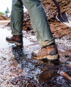 Keen Women's Skokie Waterproof Work Boot (Carbon Toe) | Bison/Black -Keen KPD 5147 PDP Skokie 1031429 Lifestyle 02 Left