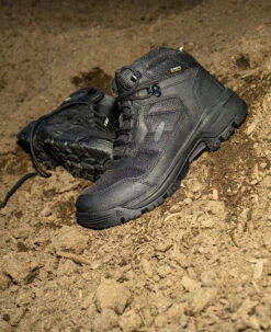 Keen Men's Skokie Waterproof Work Boot (Soft Toe) | Black/Black -Keen KPD 5147 PDP Skokie 1031459 Lifestyle 02 Left