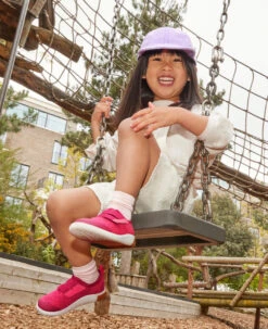 Keen Little Kids' KNX Knit Double Strap | Beaujolais/Raspberry -Keen Kids KNX lifestyle 2 503027ec 455f 4591 ab8a e0e892b2aaf9