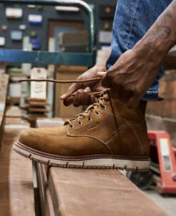 Keen Women's San Jose 6" Waterproof Boot (Aluminum Toe) | Almond/Gum -Keen SDD 496 PDP SanJose 1026369 Right Image