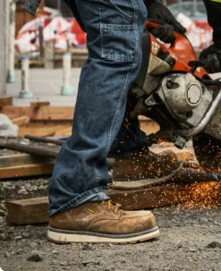 Keen Men's Cincinnati 6" Waterproof Boot (Carbon Toe) | Belgian/Sandshell -Keen SDD 505 PDP Cincinnati 1023222 Left Image