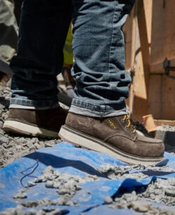 Keen Men's Cincinnati 6" Waterproof Boot (Carbon Toe) | Dark Chocolate/Sandshell -Keen SDD 505 PDP Cincinnati 1026885 Left Image