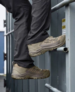 Keen Men's Reno Waterproof (Carbon Toe) | Brindle/Morel -Keen SDD 506 PDP Reno 1027106 Left Image