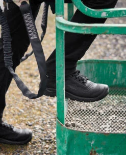 Keen Men's Reno Waterproof Mid (Soft Toe) | Black/Black -Keen SDD 506 PDP Reno 1027111 Left Image