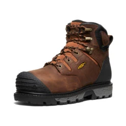 Keen Men's Camden 6" Waterproof Boot INT MET (Carbon Toe) | Leather Brown/Black -Keen a06b9bfee69c4351a849b07dfa01c2110ba1f195