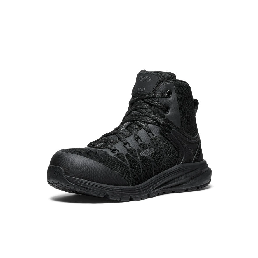 Keen Women's Vista Energy Mid ESD (Carbon Toe) | Black/Black 3 Keen Women's Vista Energy Mid ESD (Carbon Toe) | Black/Black - Image 3