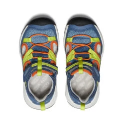 Keen Little Kids' Motozoa Sandal | Vintage Indigo/Scarlet Ibis -Keen af6c41fb38b631b084e1642ffdb0d2f45320cb60