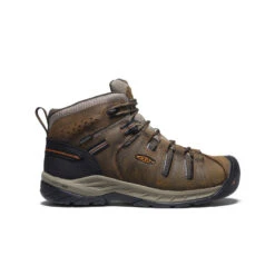 Keen Men's Flint II Waterproof Mid (Soft Toe) | Black Olive/Brindle