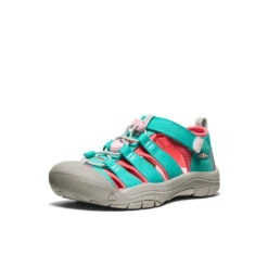 Keen Big Kids' Newport H2 | Bright Aqua/Giggle Pink -Keen b393fe2ff2a996b2ed29a283cc004948b036799d