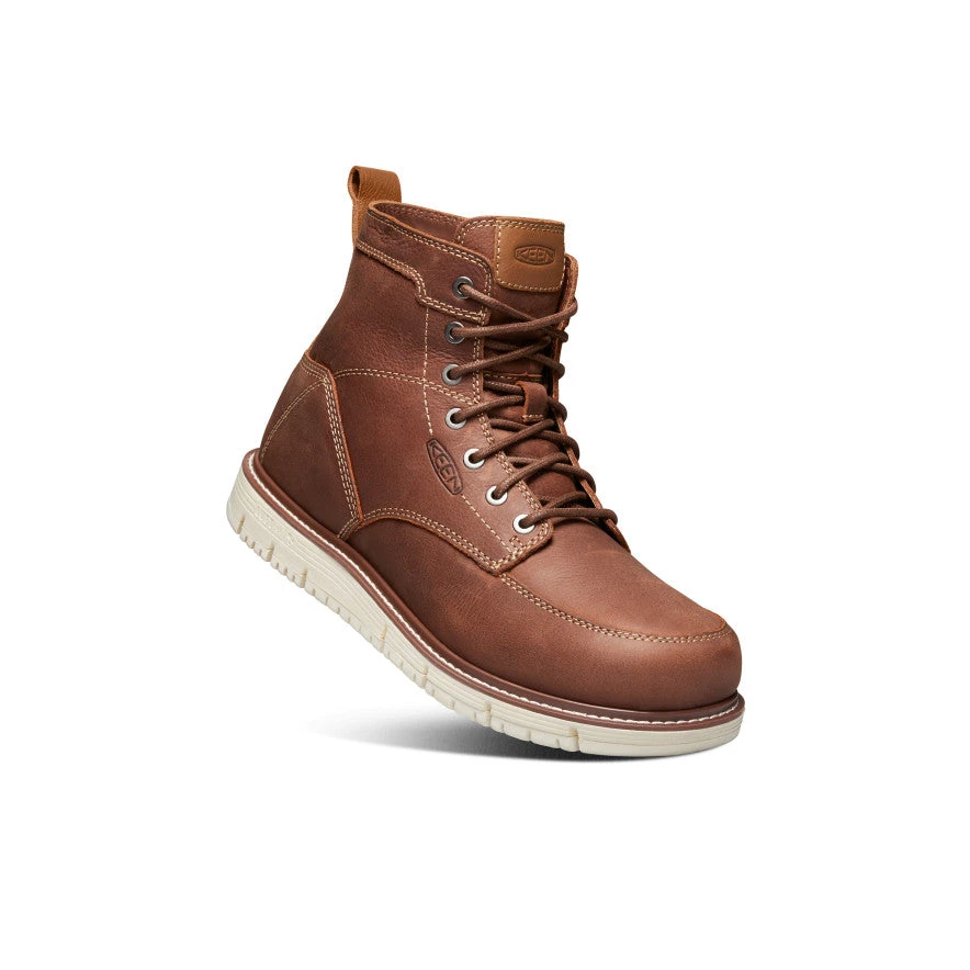 Keen Men's San Jose 6" Boot (Soft Toe) | Gingerbread/Off White 3 Keen Men's San Jose 6" Boot (Soft Toe) | Gingerbread/Off White - Image 3