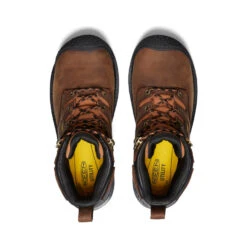 Keen Men's Camden 6" Waterproof Boot (Carbon Toe) | Leather Brown/Black -Keen b64a6ec325b680752f217d83f17bb5fd9802349c