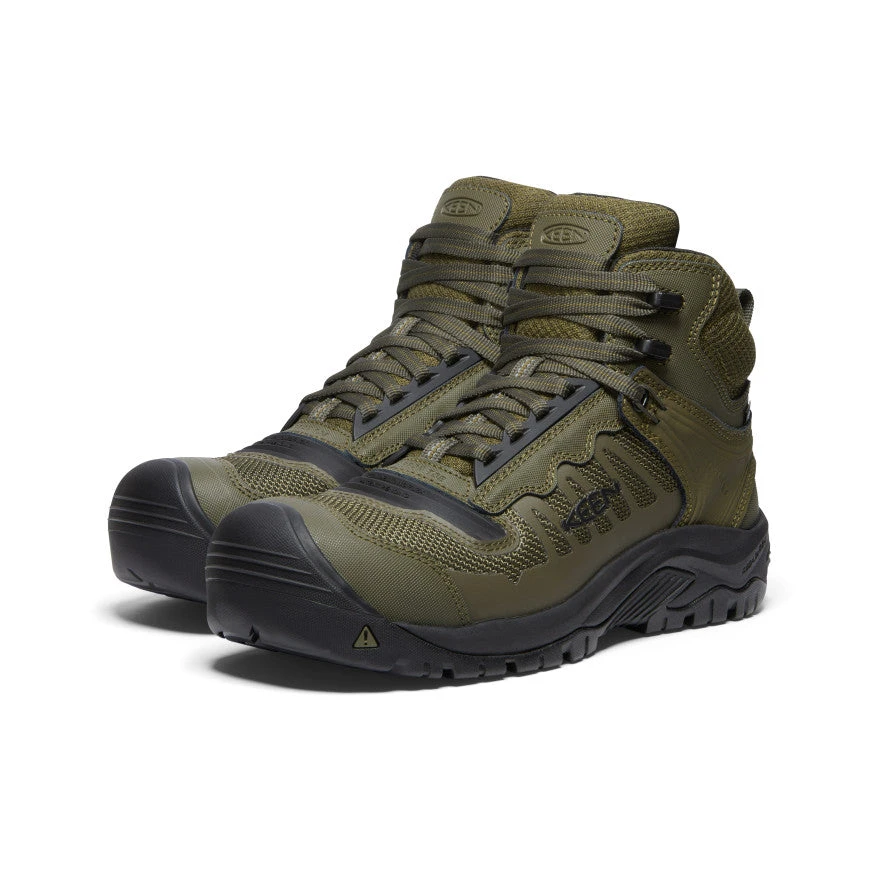 Keen Men's Reno Mid Waterproof (Carbon Toe) | Dark Olive/Black 2 Keen Men's Reno Mid Waterproof (Carbon Toe) | Dark Olive/Black - Image 2
