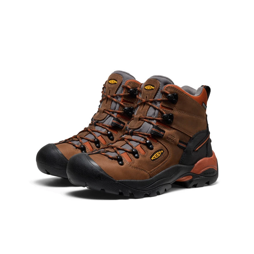 Keen Men's Pittsburgh Energy 6" Waterproof Boot (Soft Toe) | Cascade Brown/Black 2 Keen Men's Pittsburgh Energy 6" Waterproof Boot (Soft Toe) | Cascade Brown/Black - Image 2