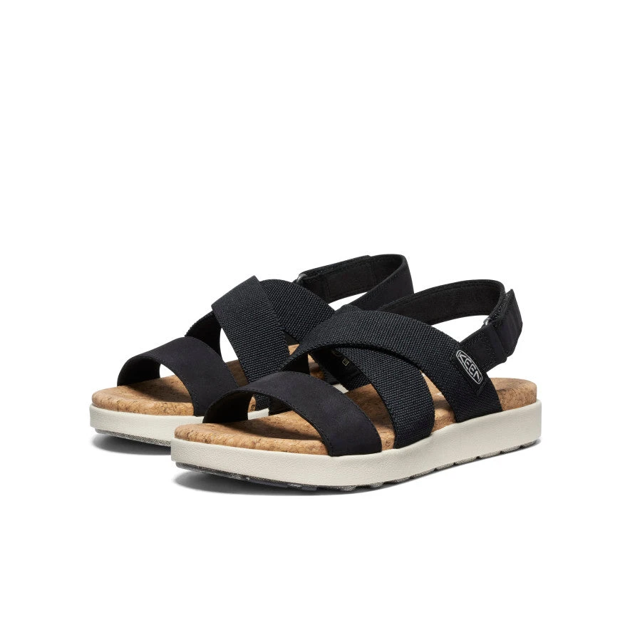 Keen Women's Elle Criss Cross Sandal | Black/Birch 2 Keen Women's Elle Criss Cross Sandal | Black/Birch - Image 2