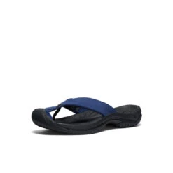 Keen Men's Waimea Leather Flip-Flop | Naval Academy/Black -Keen c5751fd4ce0da59750d2e70ec48f132de4752e13