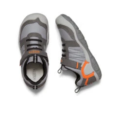 Keen Big Kids' Knotch Peak Sneaker | Magnet/Safety Orange -Keen d24f4c3206e8ff13ea62a384a55c8ba0a35ccaf0