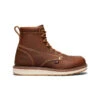 Keen Men's Liberty 6" Boot (Soft Toe) | Leather Brown/Birch