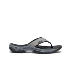 Keen Men's Kona Leather Flip-Flop | Steel Grey/Black