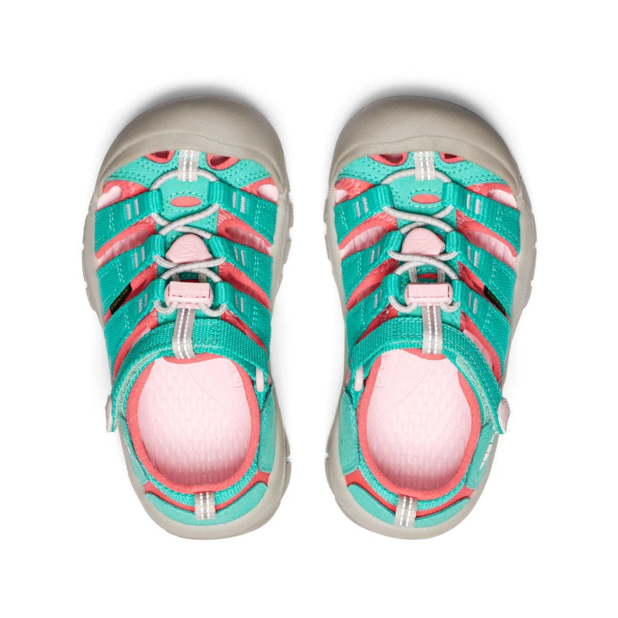Keen Little Kids' Newport H2 | Bright Aqua/Giggle Pink 4 Keen Little Kids' Newport H2 | Bright Aqua/Giggle Pink - Image 4