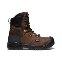 Keen Men's Independence 8" Insulated Waterproof Boot (Carbon Toe) | Dark Earth/Black