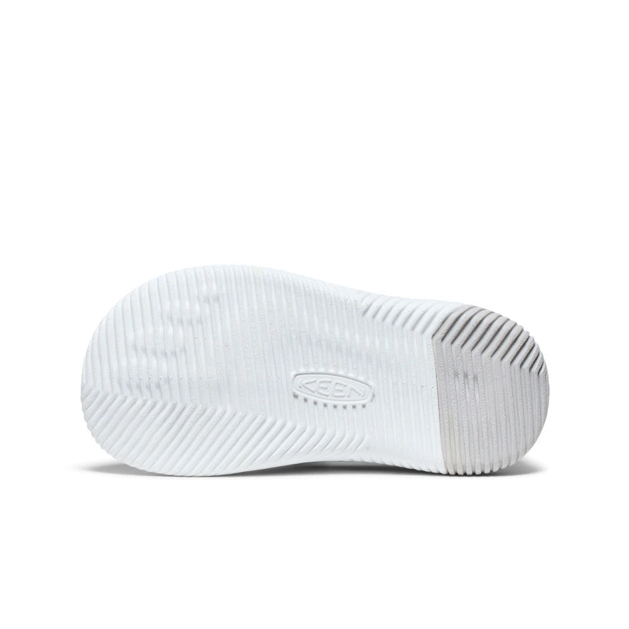 Keen Little Kids' KNX Knit Sneaker | Star White/Skyway 5 Keen Little Kids' KNX Knit Sneaker | Star White/Skyway - Image 5